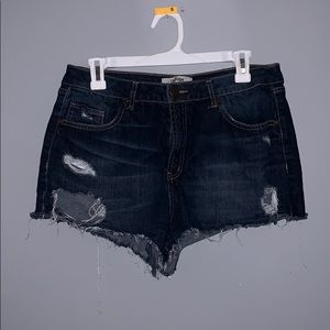 Refuge distressed jean shorts